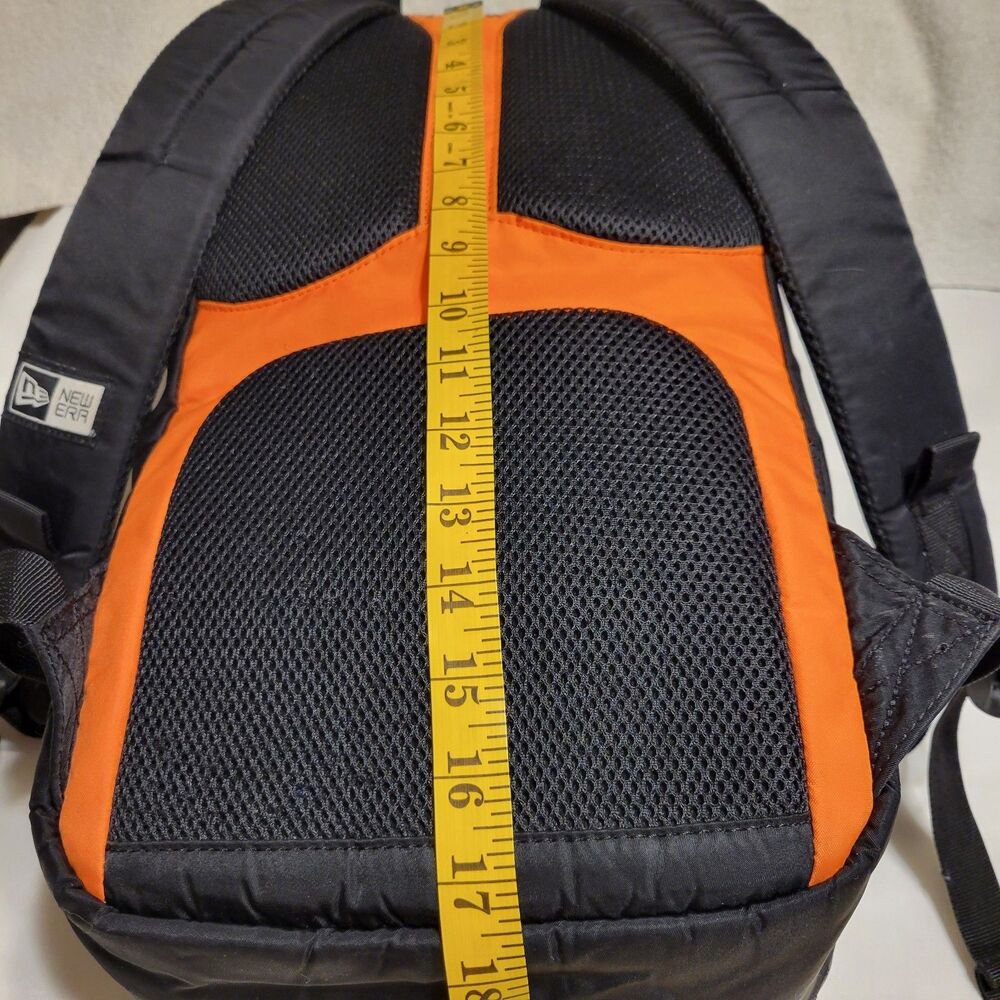 NEW ERA Commuter Small Rucksack Travel Black / Orange Backpack RARE - Picture 11 of 16